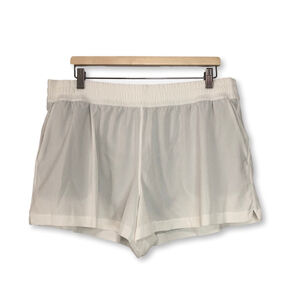 Athleta White Weekender Run Athletic Shorts XL Activewear